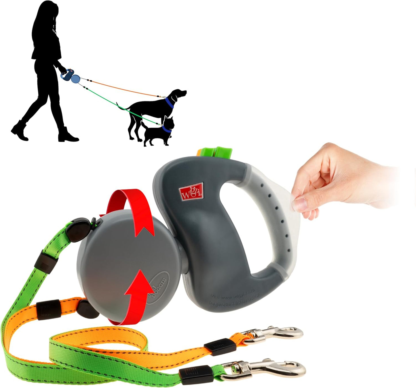 Dual Dog Retractable Leash