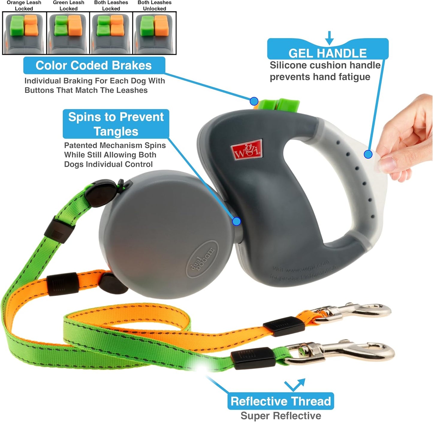 Dual Dog Retractable Leash