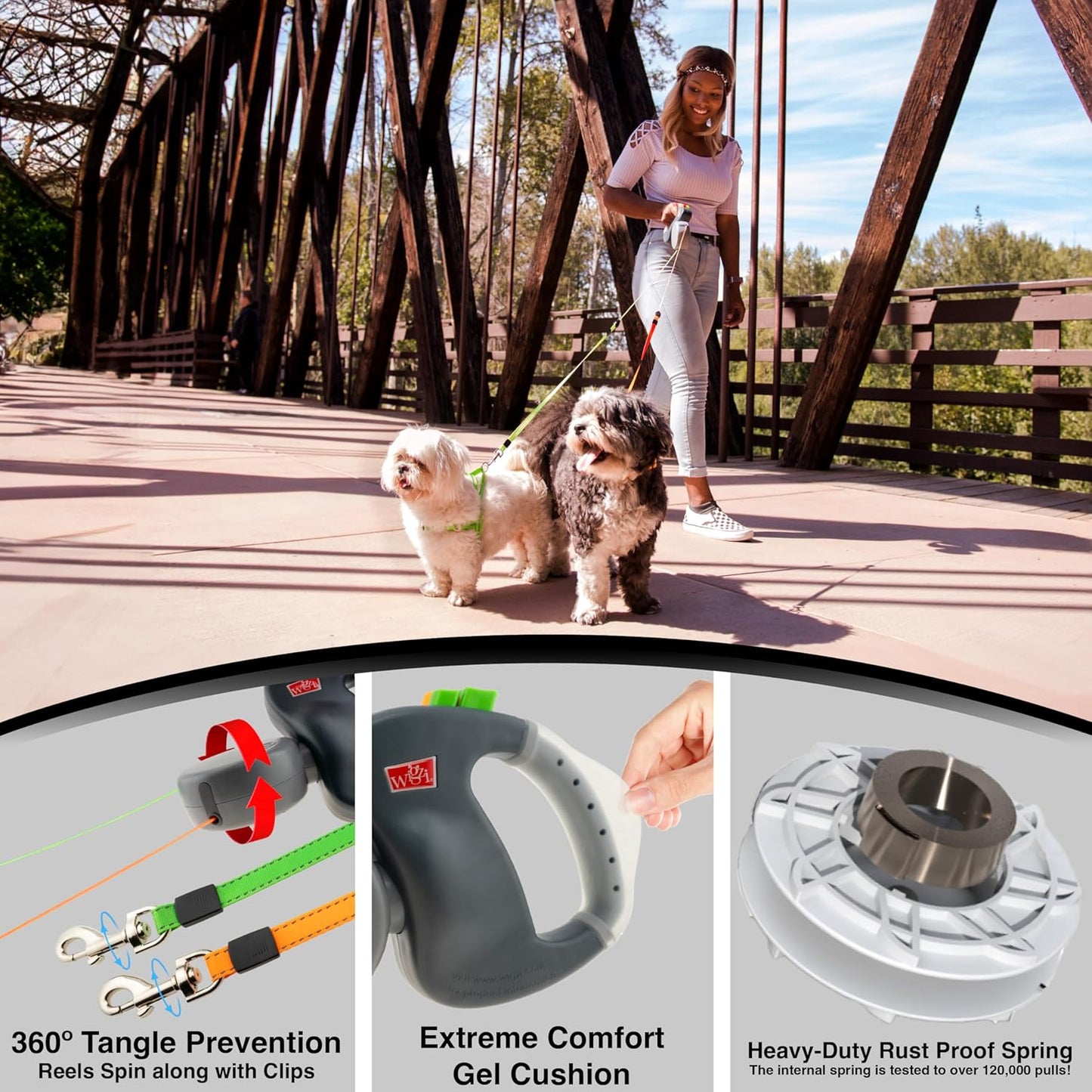 Dual Dog Retractable Leash